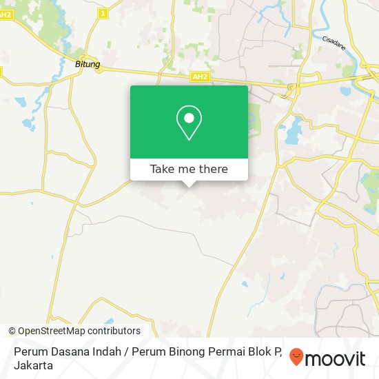 Perum Dasana Indah / Perum Binong Permai Blok P, Curug map