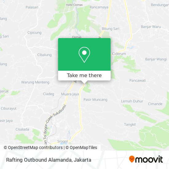 Rafting Outbound Alamanda map