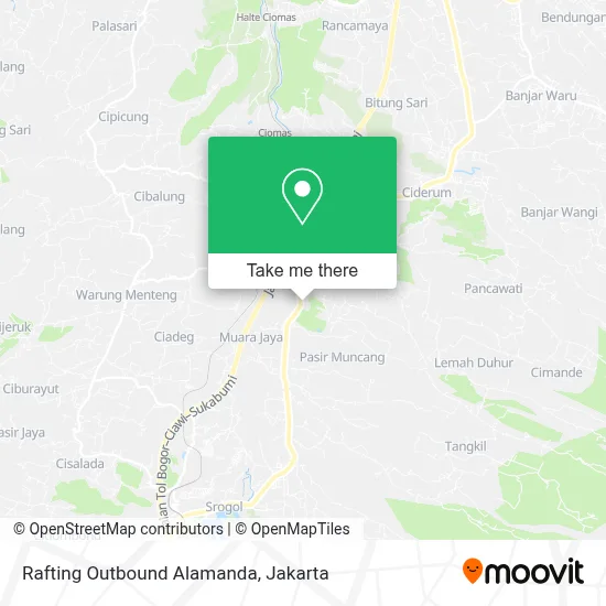 Rafting Outbound Alamanda map