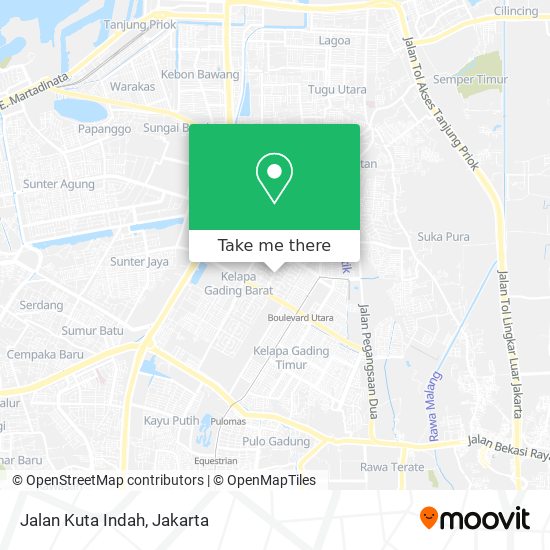 Jalan Kuta Indah map