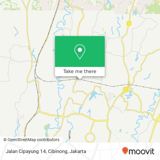 Jalan Cipayung 14, Cibinong map