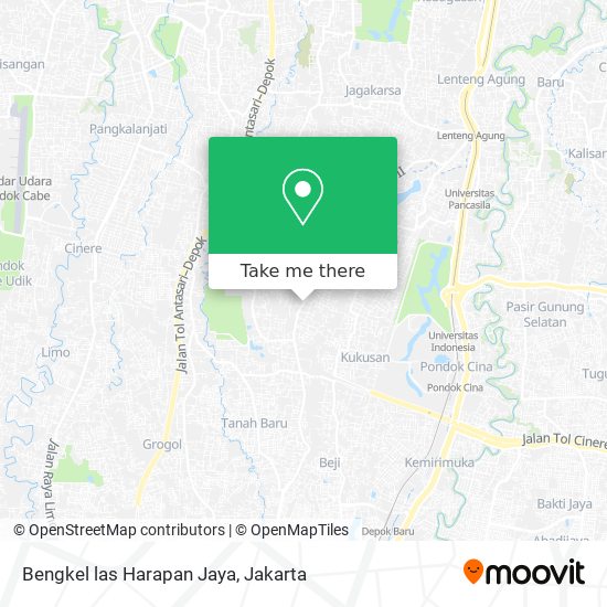Bengkel las Harapan Jaya map