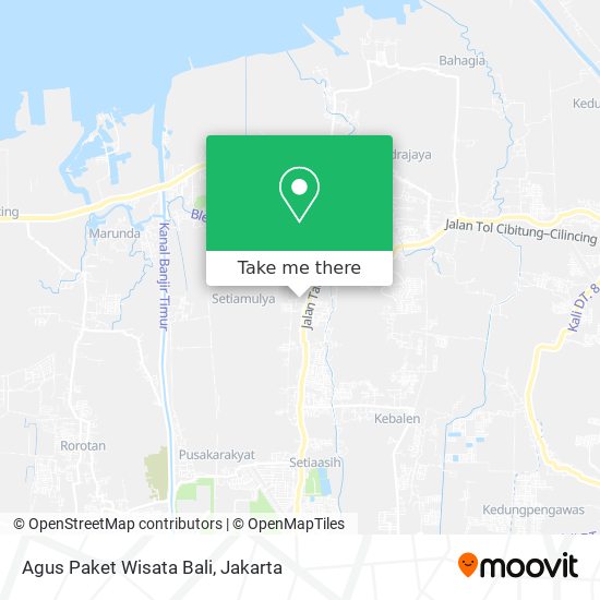 Agus Paket Wisata Bali map