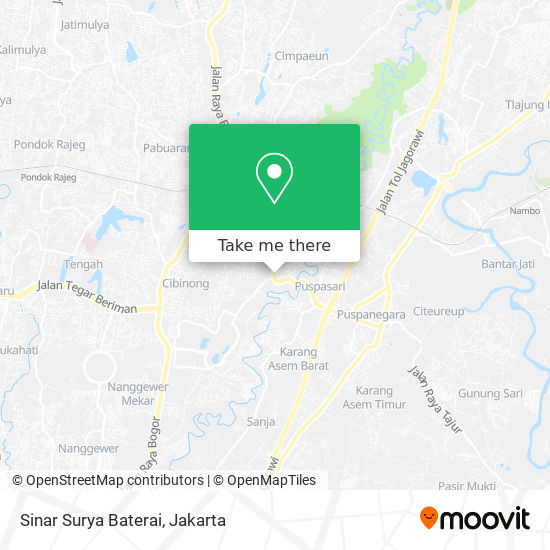 Sinar Surya Baterai map