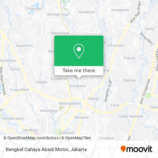 Bengkel Cahaya Abadi Motor map