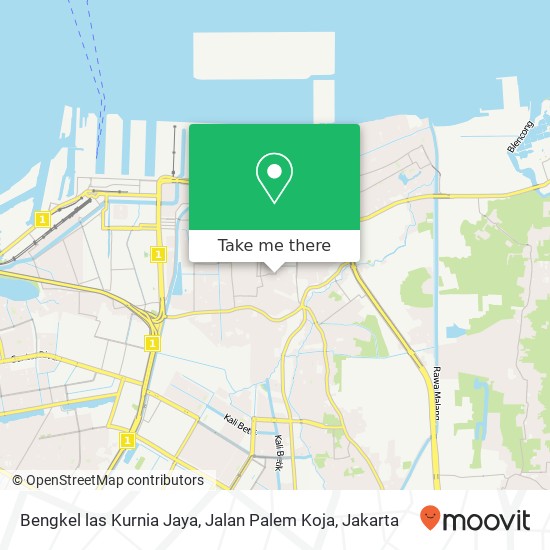 Bengkel las Kurnia Jaya, Jalan Palem Koja map