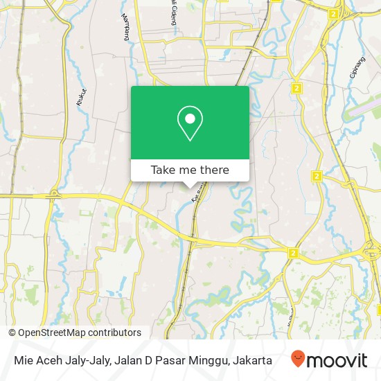 Mie Aceh Jaly-Jaly, Jalan D Pasar Minggu map