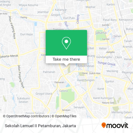 Sekolah Lemuel II Petamburan map