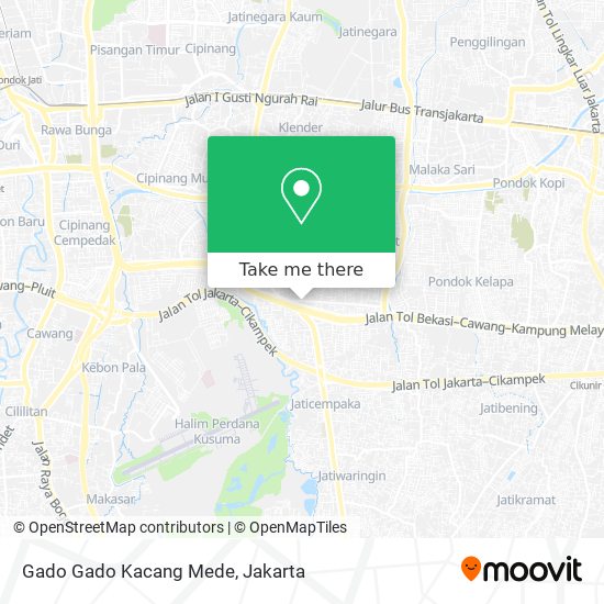 Gado Gado Kacang Mede map