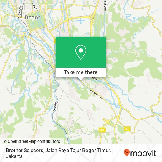 Brother Sciccors, Jalan Raya Tajur Bogor Timur map