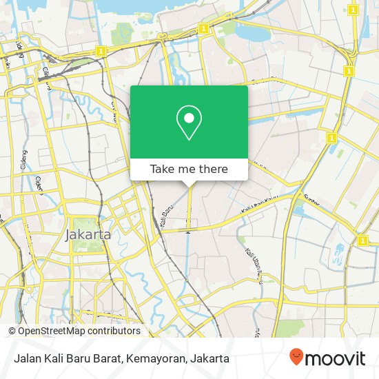 Jalan Kali Baru Barat, Kemayoran map