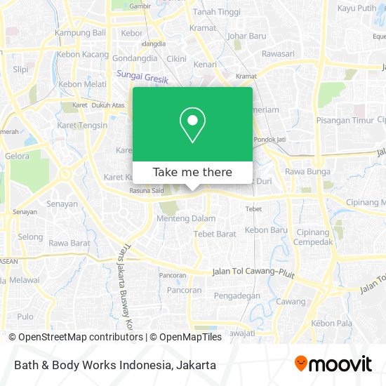 Bath & Body Works Indonesia map