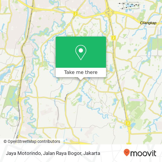 Jaya Motorindo, Jalan Raya Bogor map