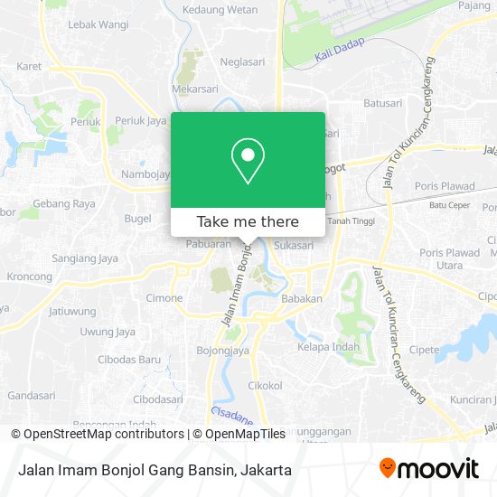 Jalan Imam Bonjol Gang Bansin map