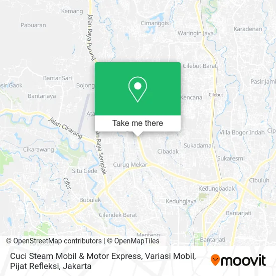Cuci Steam Mobil & Motor Express, Variasi Mobil, Pijat Refleksi map
