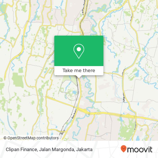 Clipan Finance, Jalan Margonda map