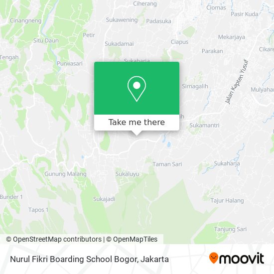 Nurul Fikri Boarding School Bogor map