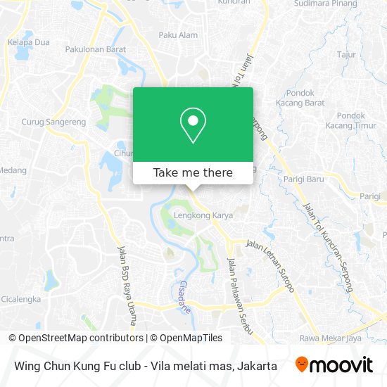Wing Chun Kung Fu club - Vila melati mas map