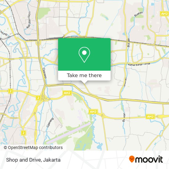 Shop and Drive map