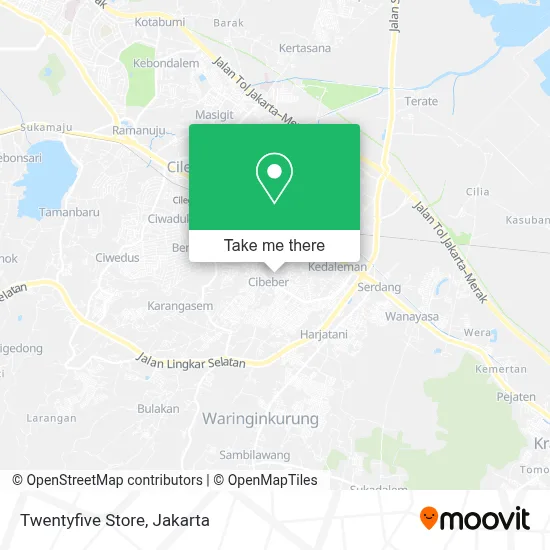 Twentyfive Store map