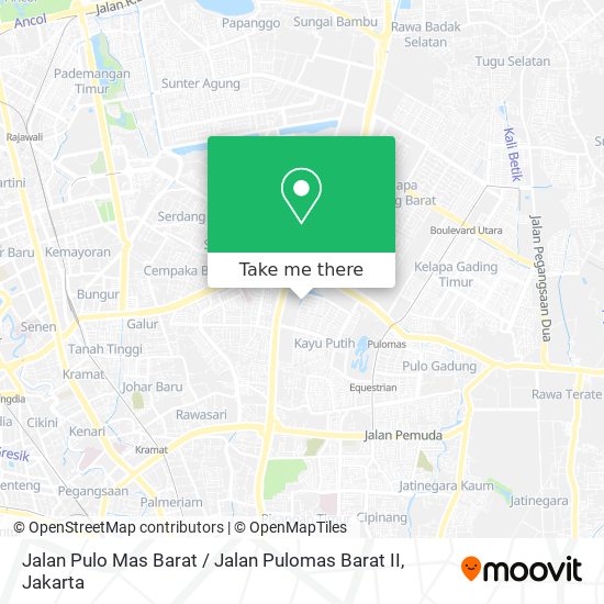 Jalan Pulo Mas Barat / Jalan Pulomas Barat II map