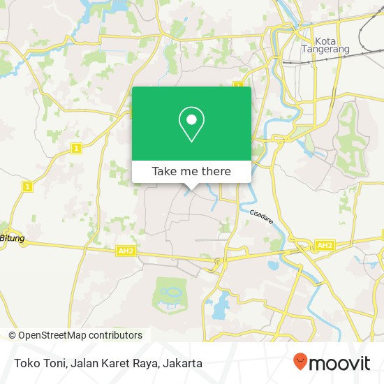 Toko Toni, Jalan Karet Raya map