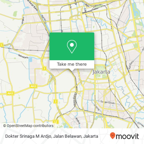 Dokter Srinaga M Ardjo, Jalan Belawan map