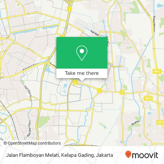 Jalan Flamboyan Melati, Kelapa Gading map