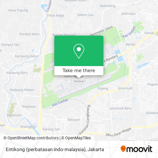 Entikong (perbatasan indo-malaysia) map