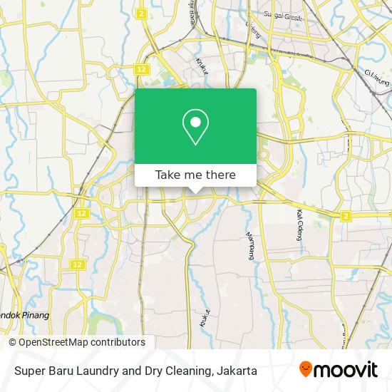 Super Baru Laundry and Dry Cleaning map