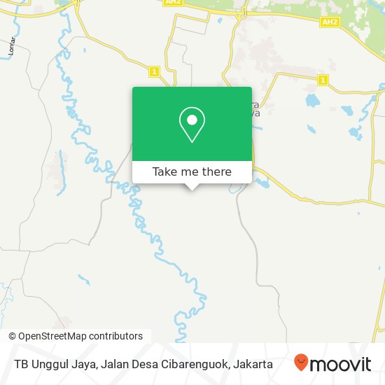TB Unggul Jaya, Jalan Desa Cibarenguok map