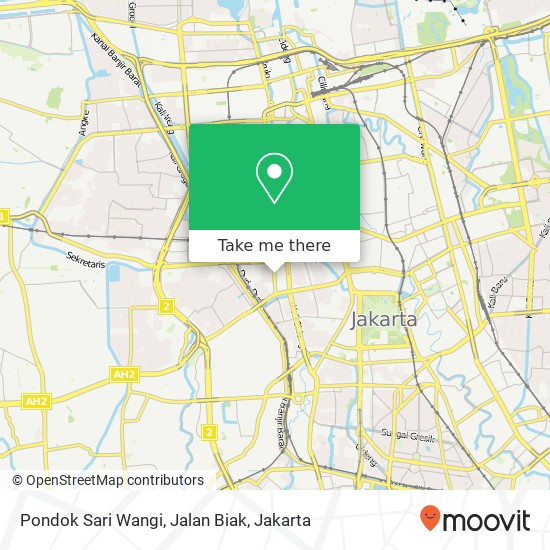 Pondok Sari Wangi, Jalan Biak map