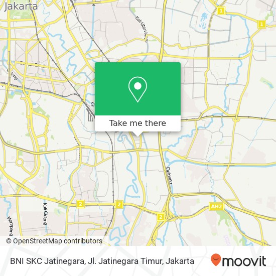 BNI SKC Jatinegara, Jl. Jatinegara Timur map