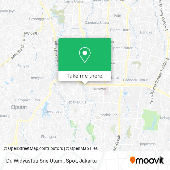 Dr. Widyastuti Srie Utami, Spot map