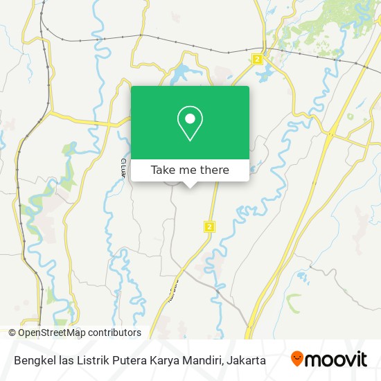 Bengkel las Listrik Putera Karya Mandiri map