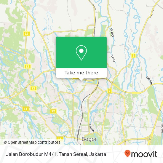 Jalan Borobudur M4 / 1, Tanah Sereal map