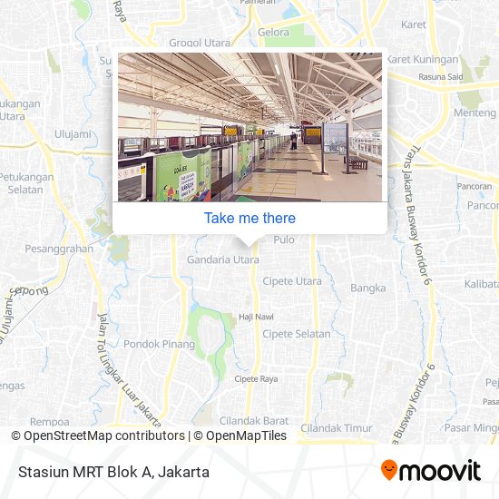 Stasiun MRT Blok A map