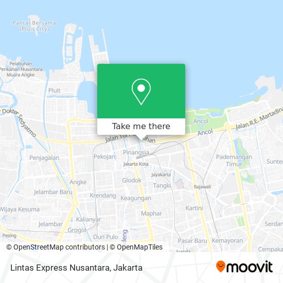 Lintas Express Nusantara map