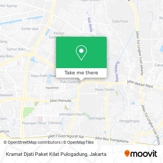 Kramat Djati Paket Kilat Pulogadung map