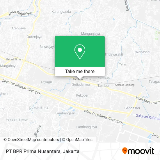PT BPR Prima Nusantara map