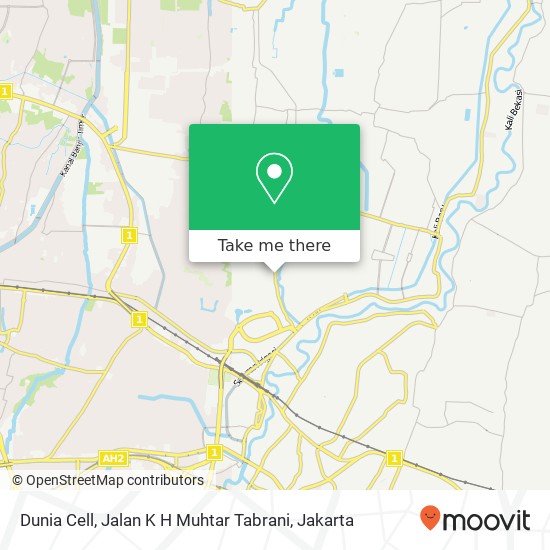 Dunia Cell, Jalan K H Muhtar Tabrani map