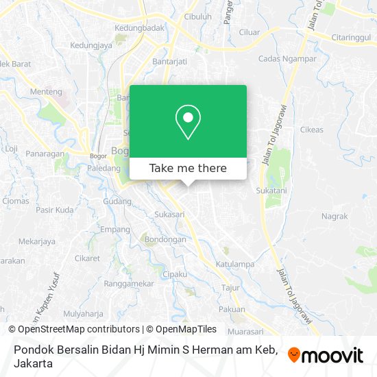 Pondok Bersalin Bidan Hj Mimin S Herman am Keb map