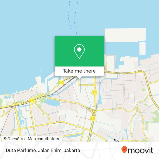 Duta Parfume, Jalan Enim map