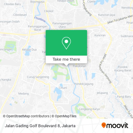 Jalan Gading Golf Boulevard 8 map