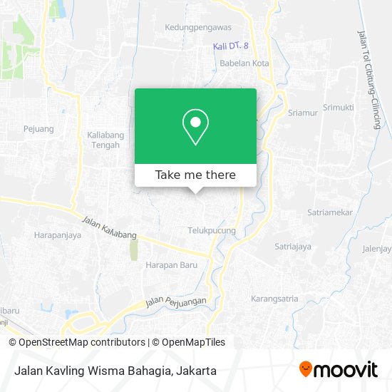 Jalan Kavling Wisma Bahagia map