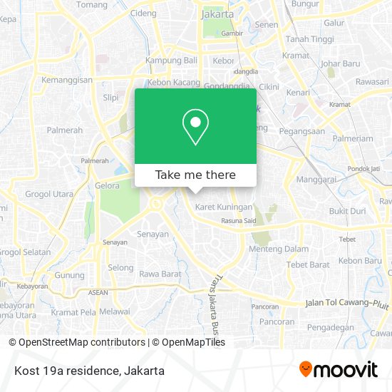 Kost 19a residence map