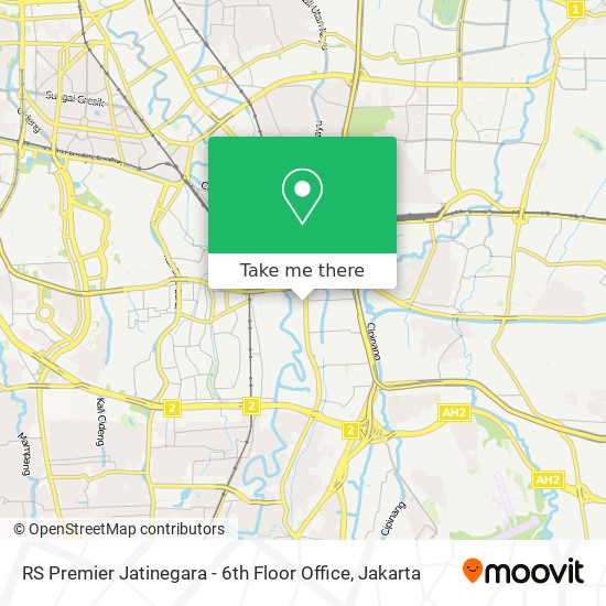 RS Premier Jatinegara - 6th Floor Office map