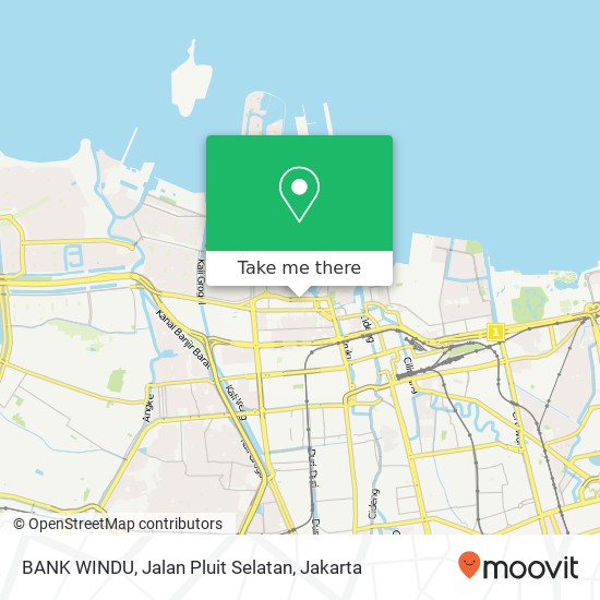 BANK WINDU, Jalan Pluit Selatan map