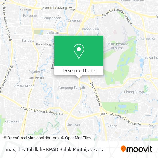 masjid Fatahillah - KPAD Bulak Rantai map