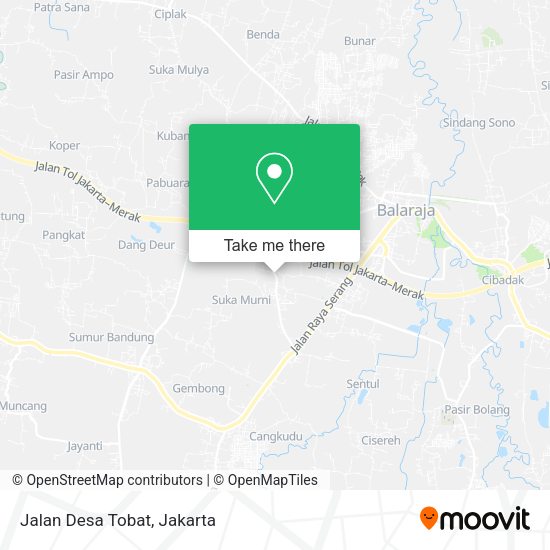 Jalan Desa Tobat, Balaraja map